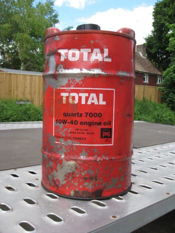 Vintage Total Oil Drum - Automobilia
